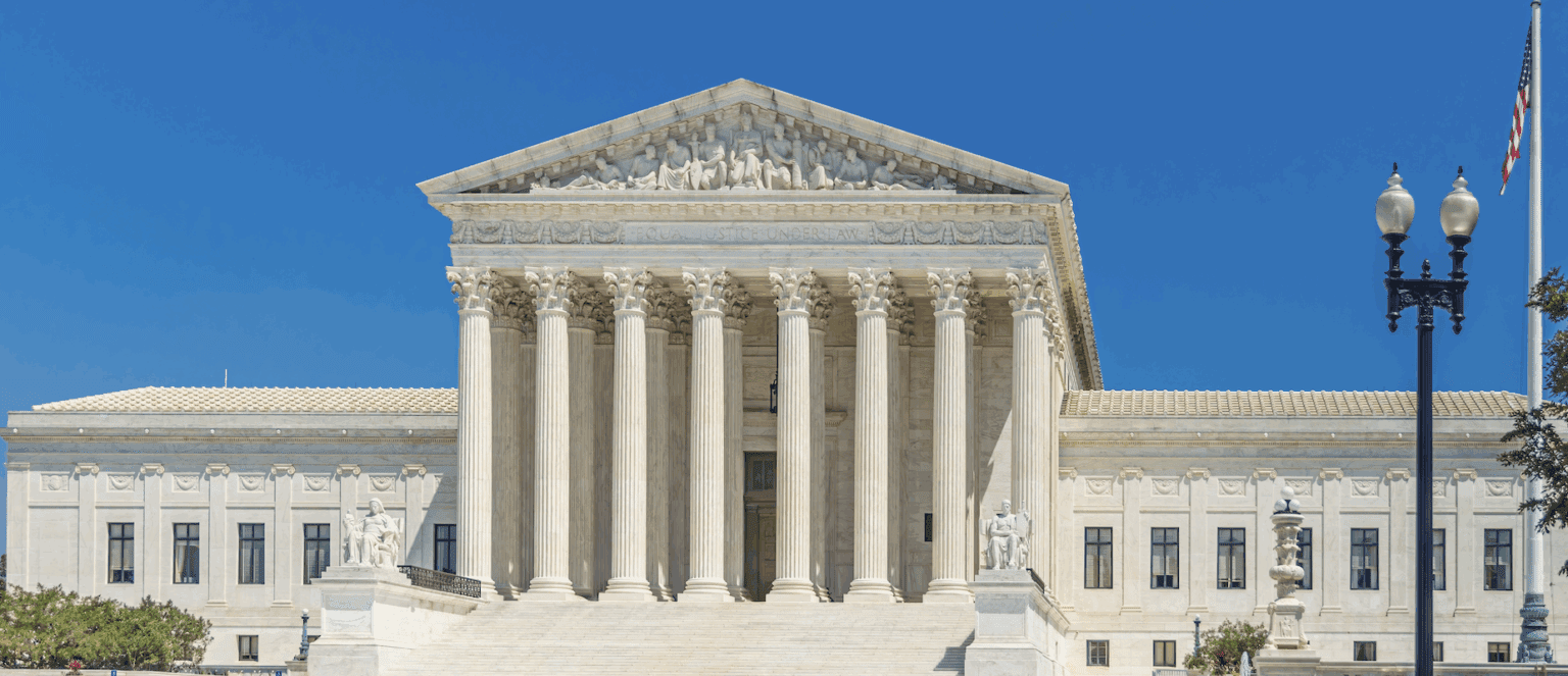 Supreme Court building during 2023 affirmative action ruling | Daniel Stark Law
